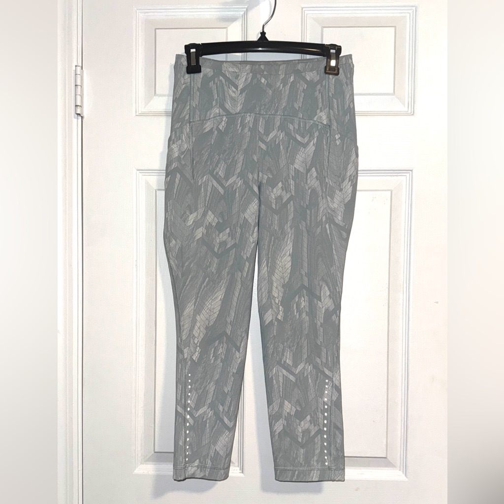 Lululemon Reverberate Blue Swift High Rise Crop Leggings Women’s Size 6 (Euc)
